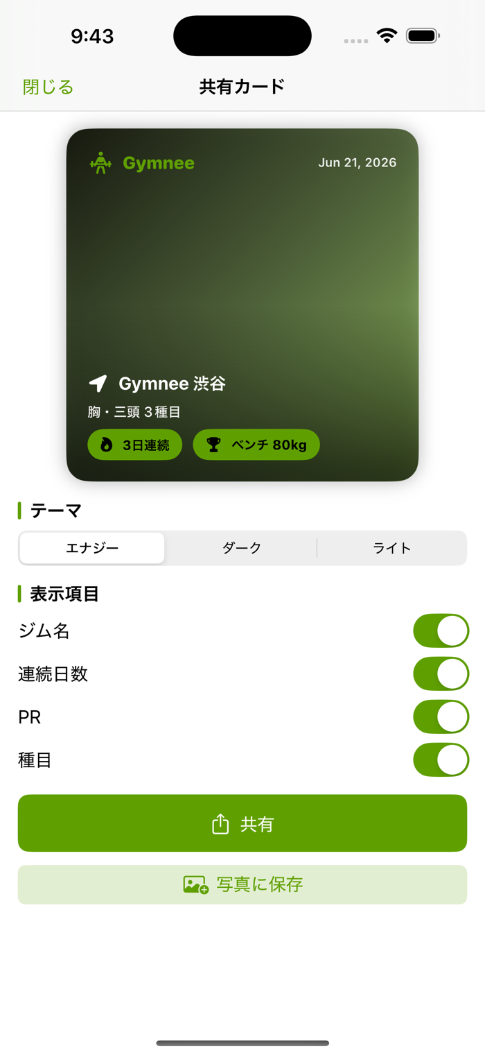 共有カード